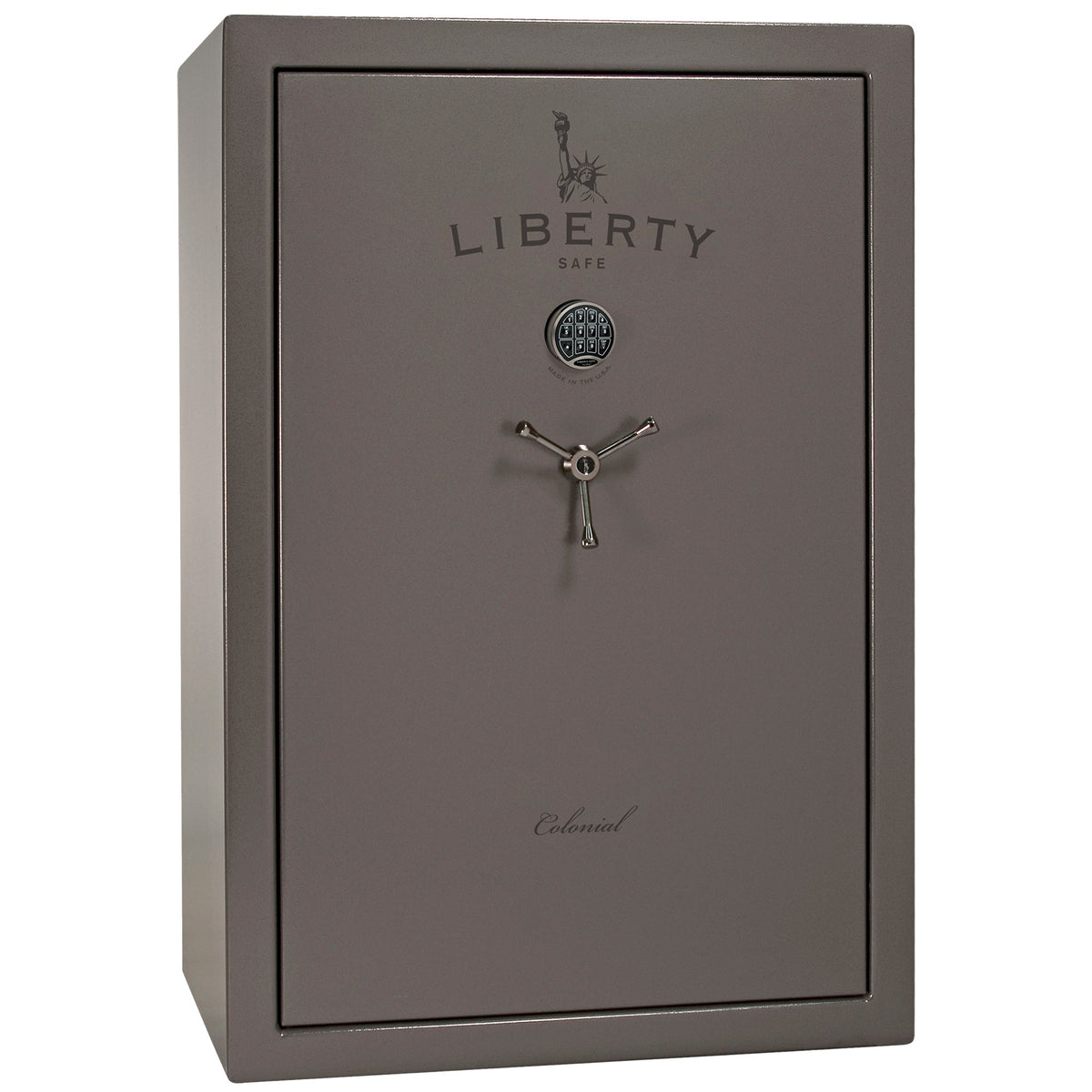 Colonial Series | Level 4 Security | 75 Minute Fire Protection | 35 | DIMENSIONS: 60.5"(H) X 42”(W) X 22"(D*) | Gray Gloss | Electronic Lock - closed