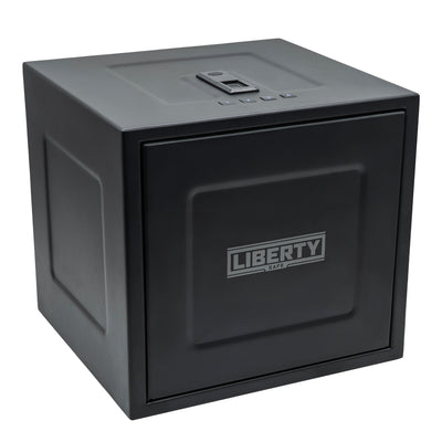 HDV-350X | Biometric Handgun Vault | 13”(D) X 14”(W) X 13”(H) Exterior Dimensions | Black - Closed