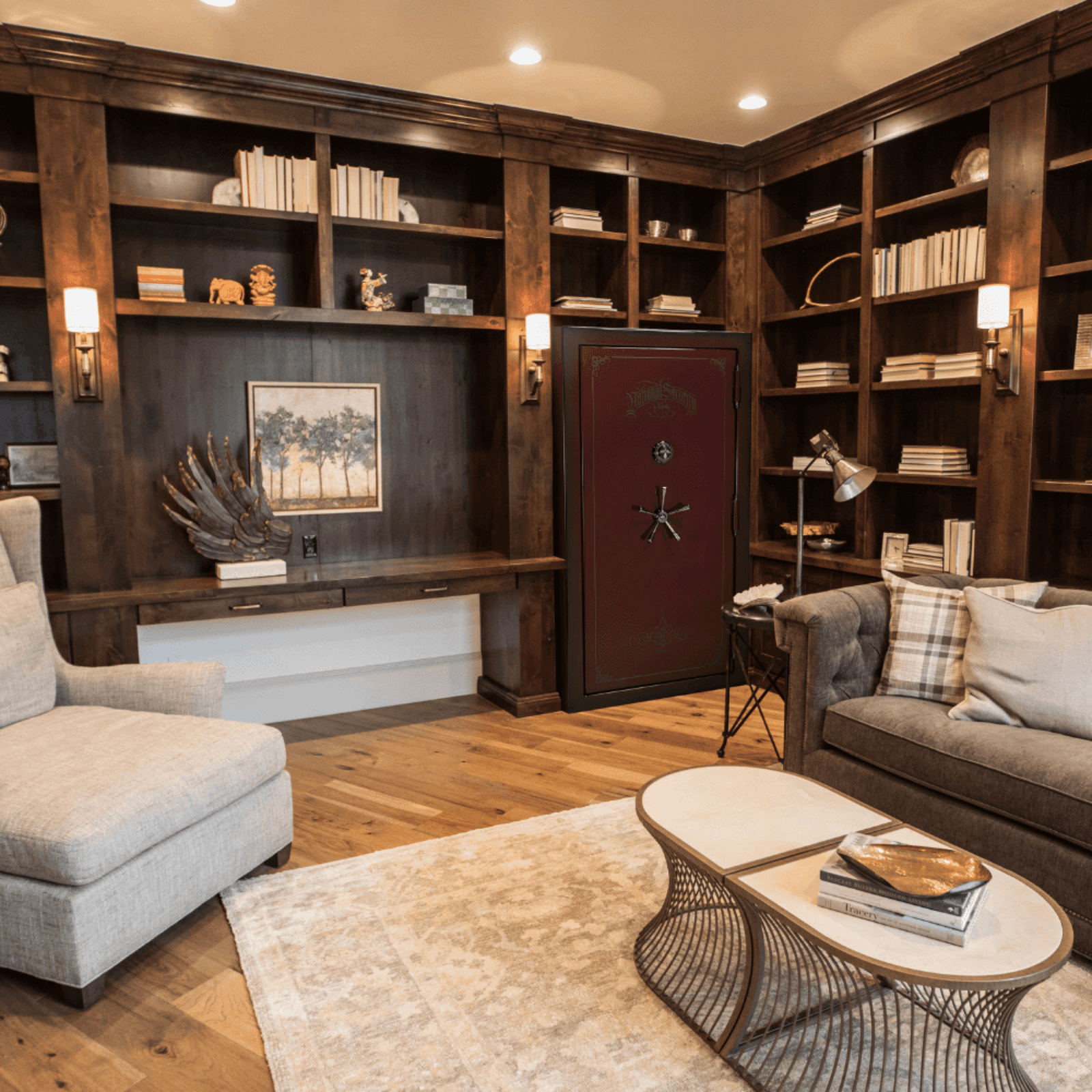 Large Liberty Safe in a den